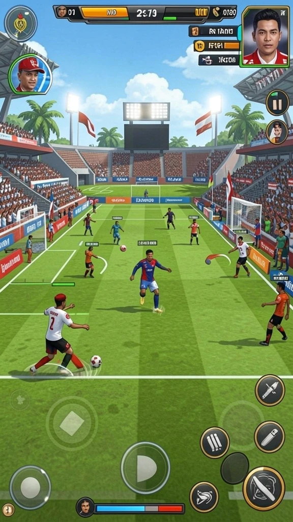 ams789 - Tangkapan layar menampilkan mode multiplayer yang penuh aksi.