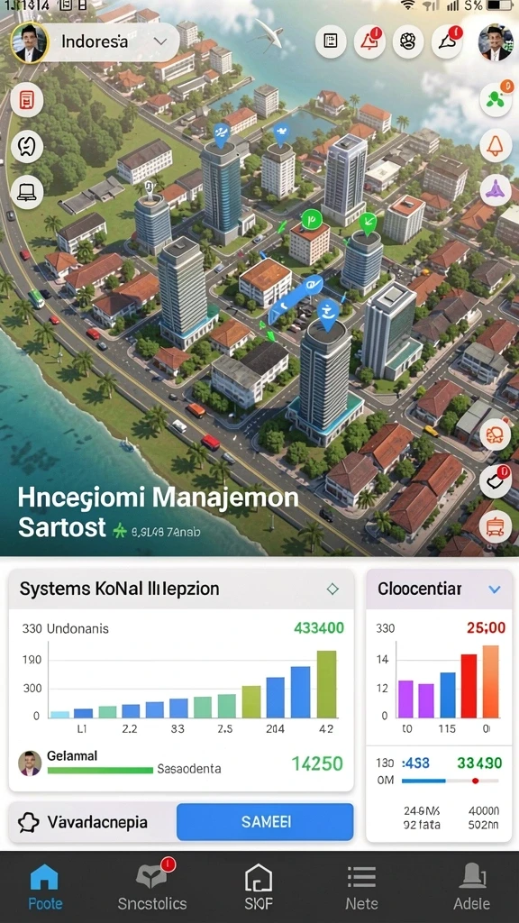 cinasipit - Tampilan awal permainan yang menarik dan penuh warna.
