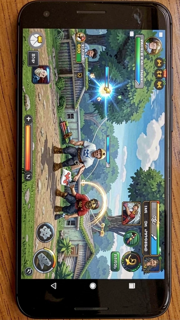 rk77 - Pengaturan dunia game yang penuh warna.